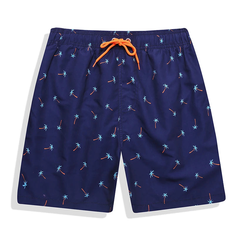 Quick-Dry Polyester Board Shorts with Mesh Lining