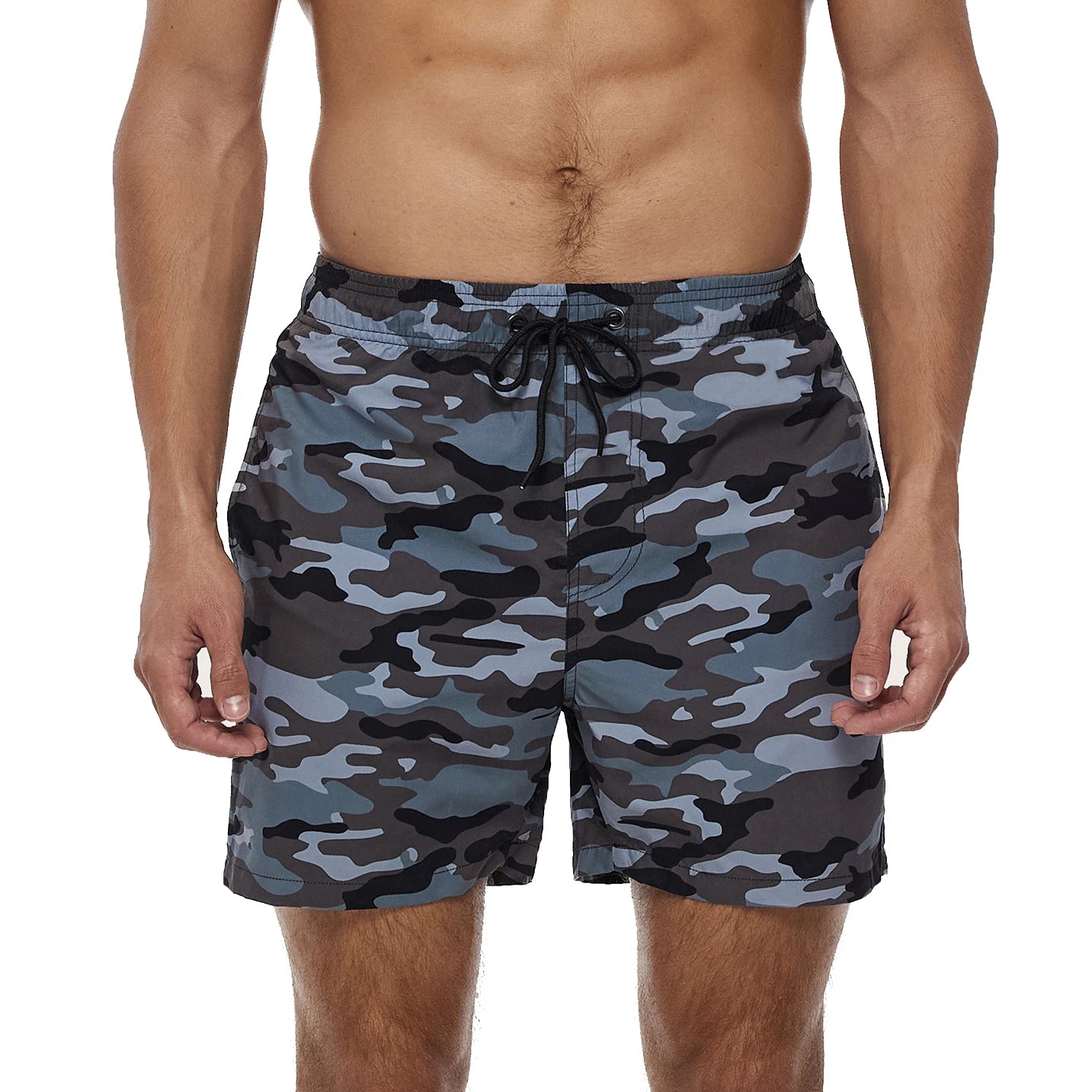 Quick-Dry Polyester Board Shorts with Mesh Lining