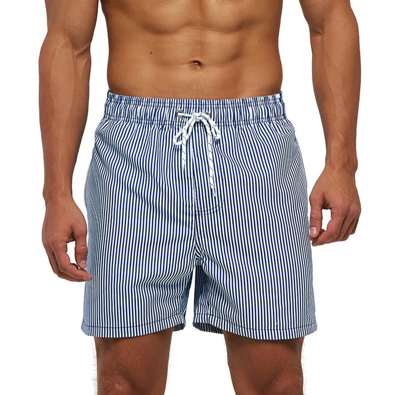 Quick-Dry Polyester Board Shorts with Mesh Lining
