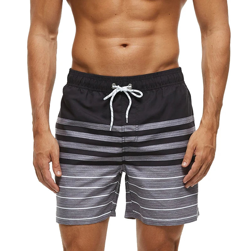 Quick-Dry Polyester Board Shorts with Mesh Lining