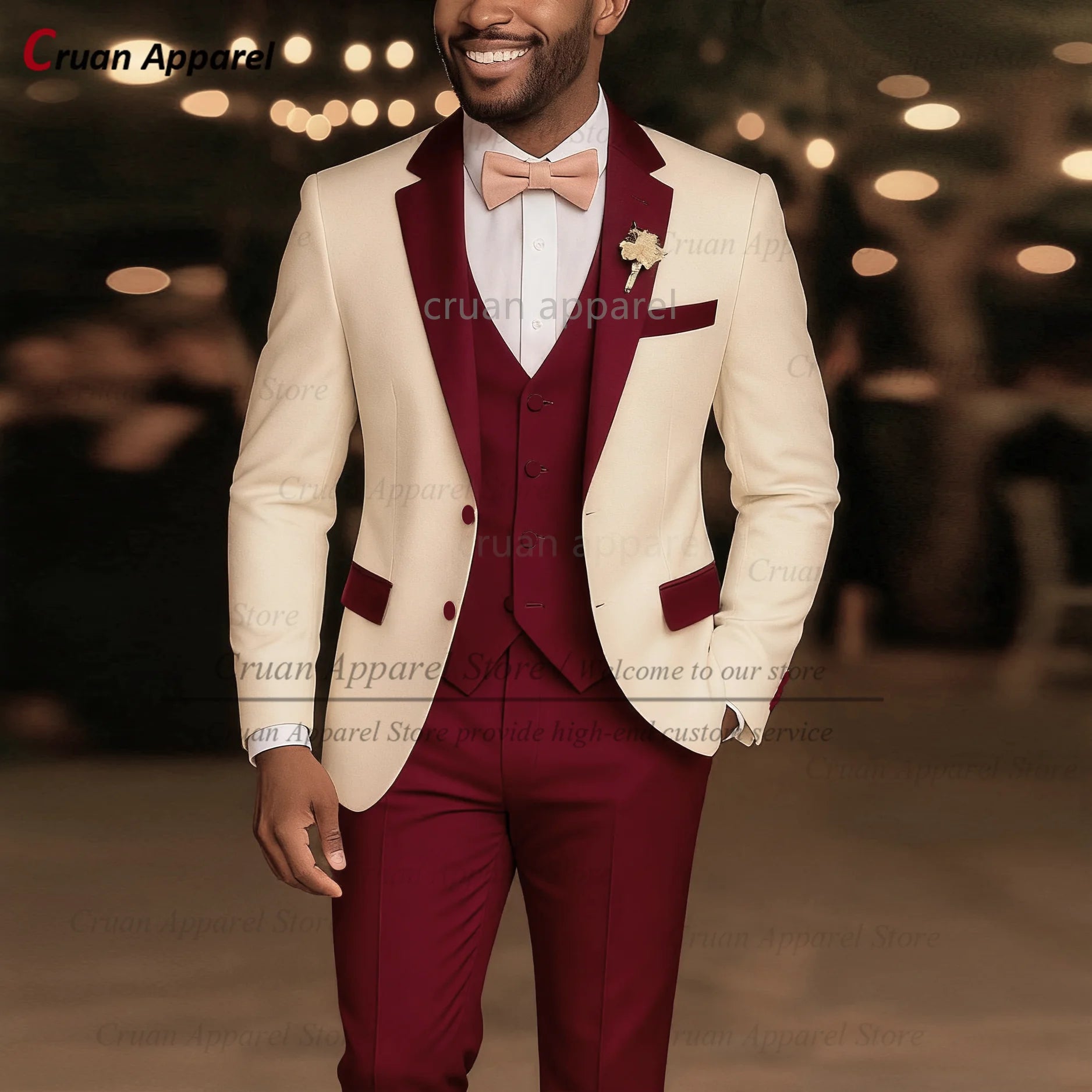 High Quality Men’s 3-Piece Suit Set
