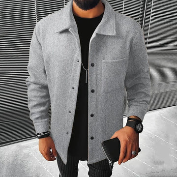 Men’s Polyester Brushed Short Jacket