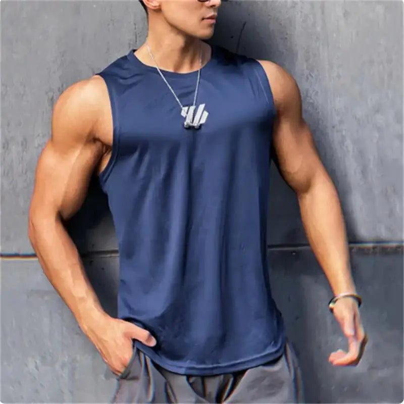 Mesh Sleeveless Men’s Tank Top