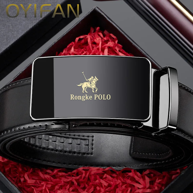 Men’s Automatic Buckle Leather Belt