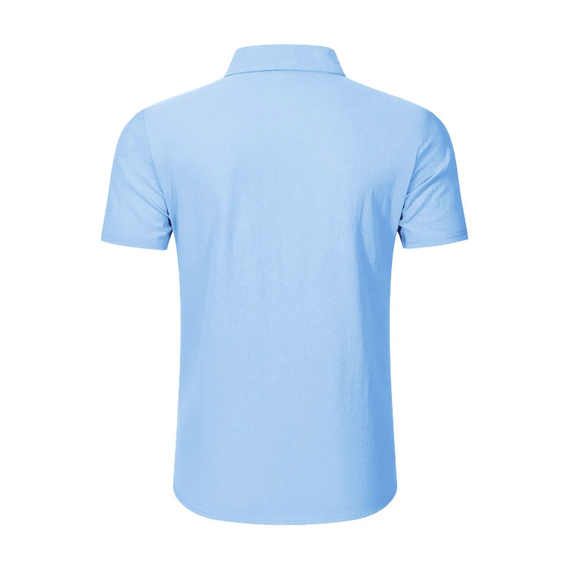 Men’s Linen Casual Short Sleeve Shirt
