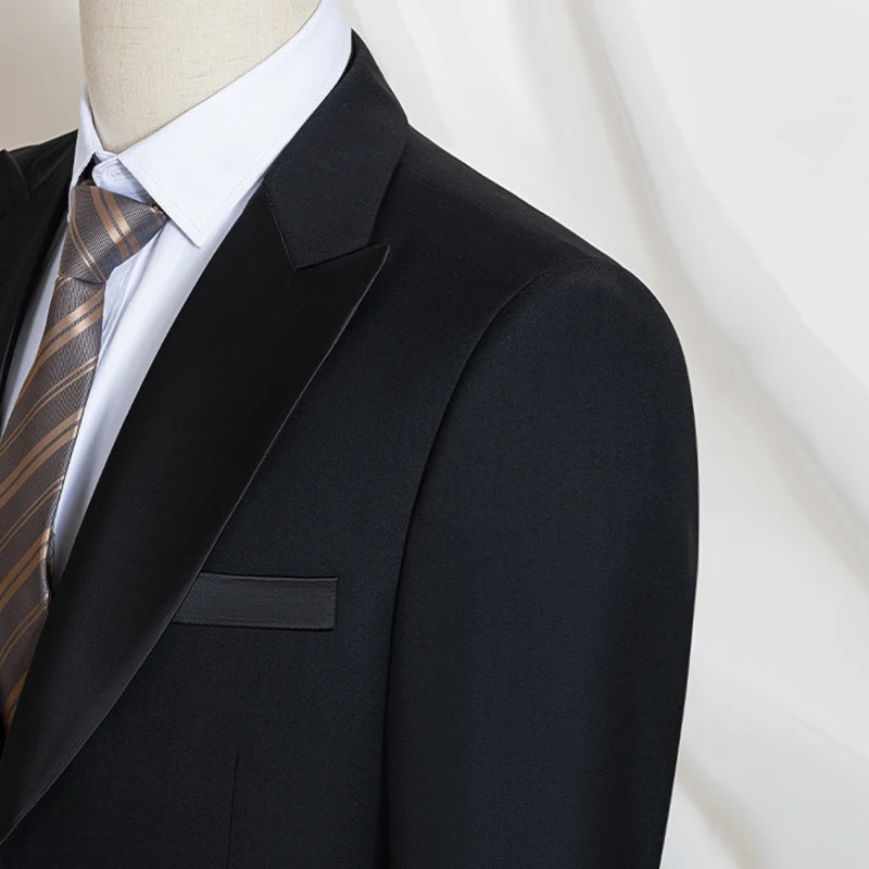 Men Slim Fit 2 Piece Suit Premium Formal Wedding Suit