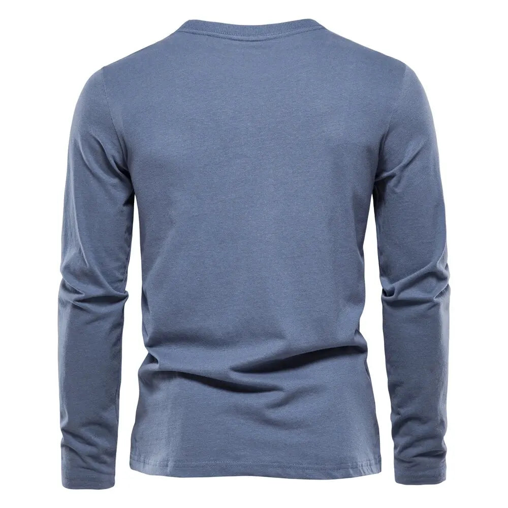 Long Sleeve 100% Cotton T Shirt
