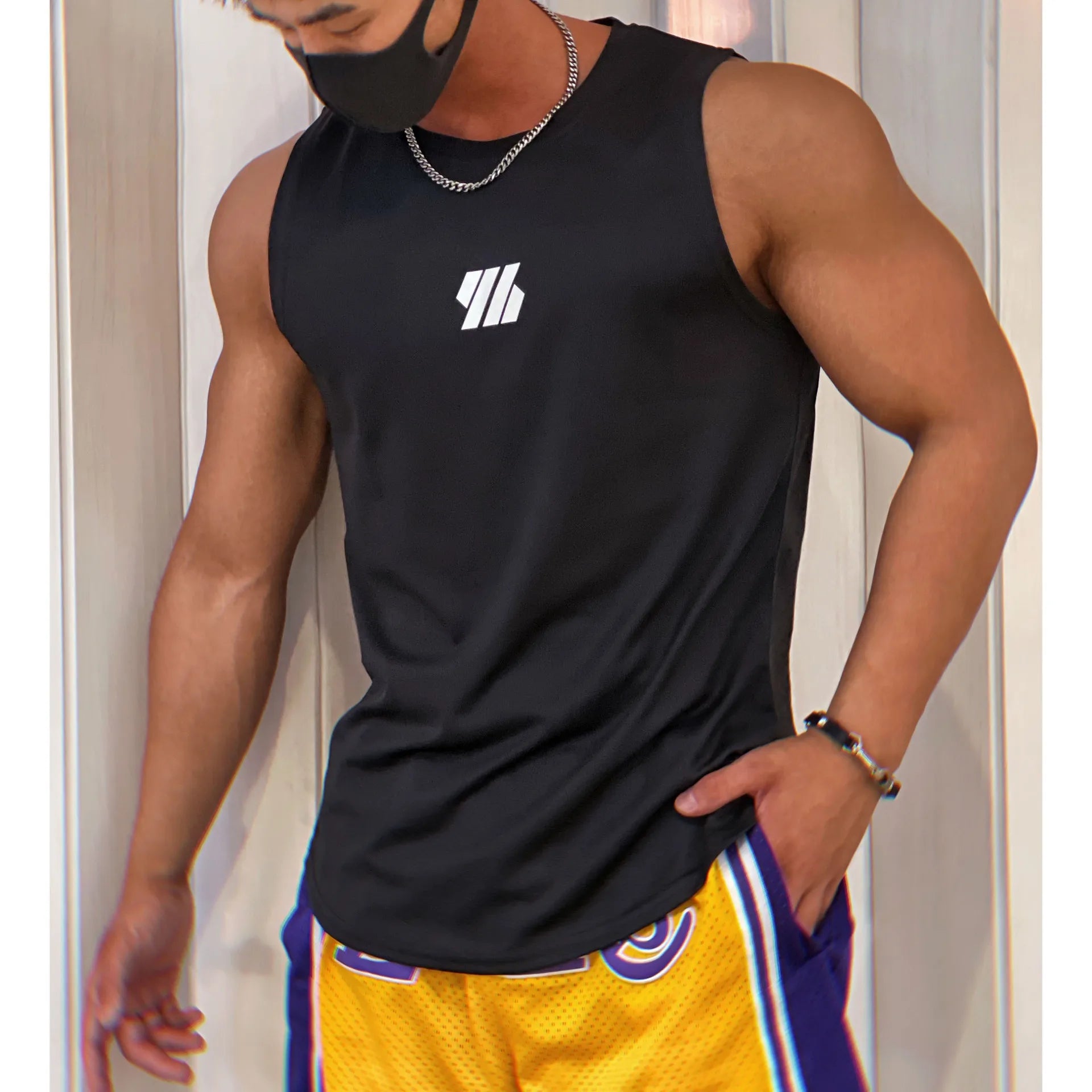 Mesh Sleeveless Men’s Tank Top