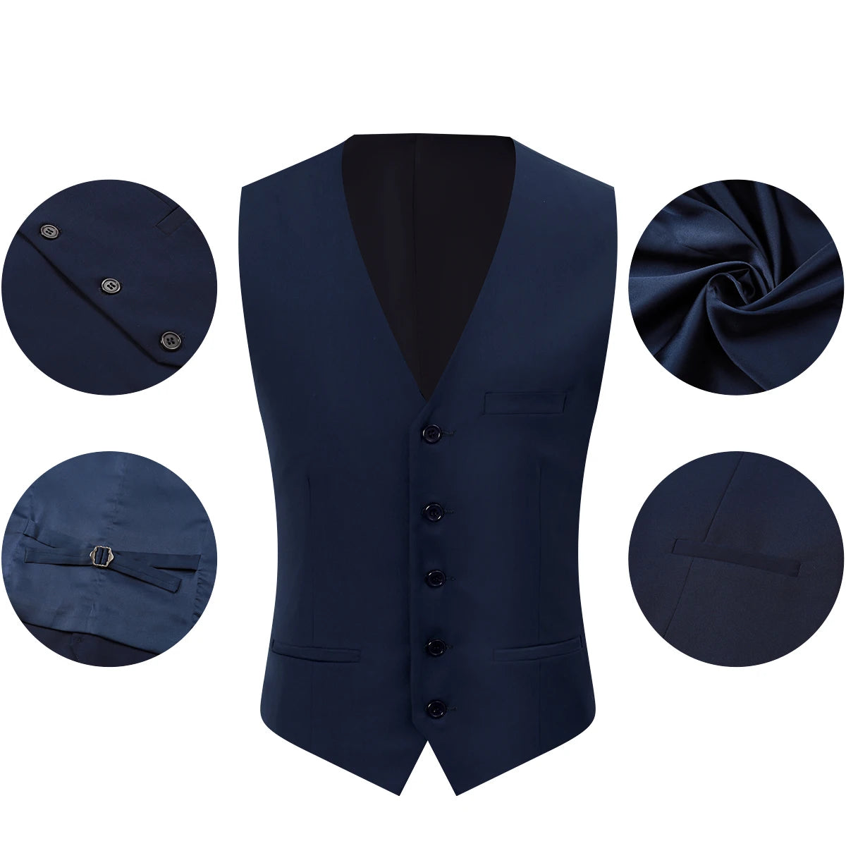 Men’s Formal Black Waistcoat