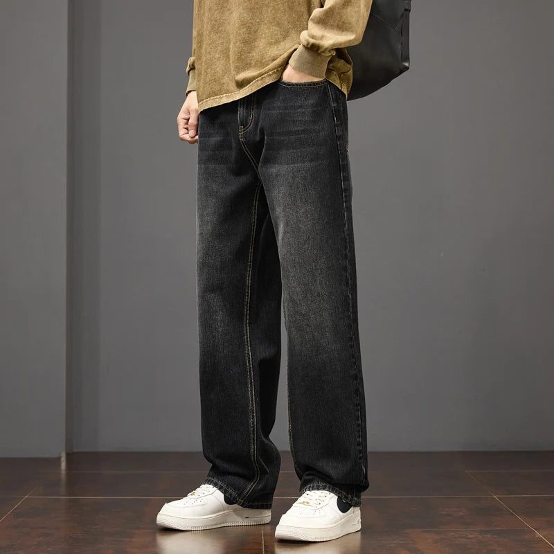 Straight Leg Relaxed Fit Casual Trousers