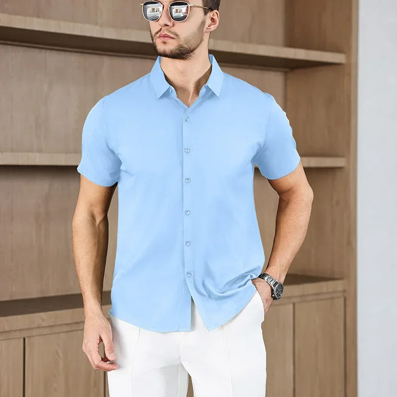 Men’s Summer Business Casual Shirt