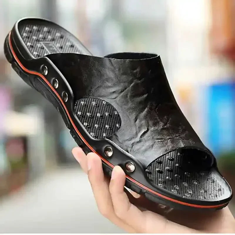 Classic Summer Men’s PU Leather Sandals