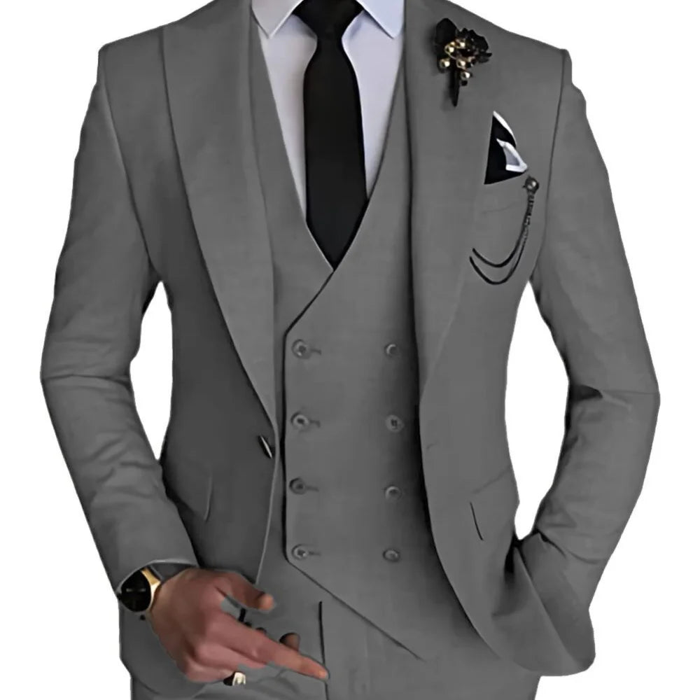 Men’s 3-Piece Slim Fit Wedding Suit