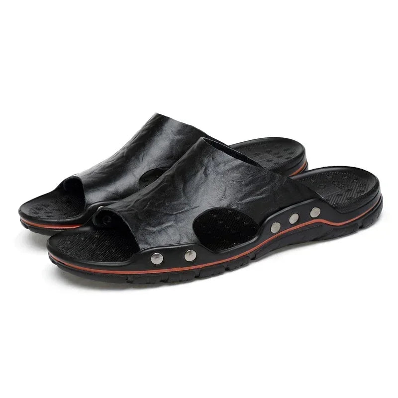 Classic Summer Men’s PU Leather Sandals