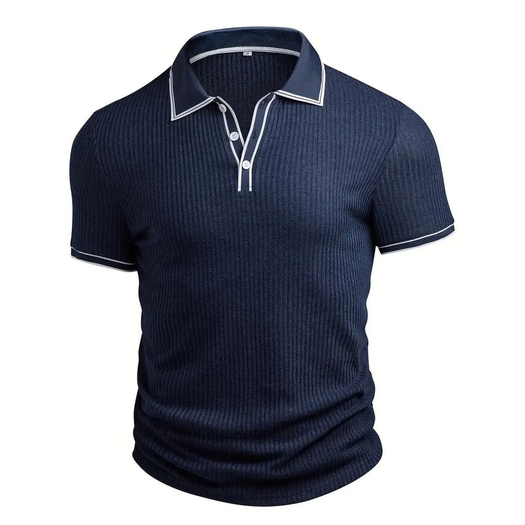Men’s Solid Color Short Sleeve Shirt