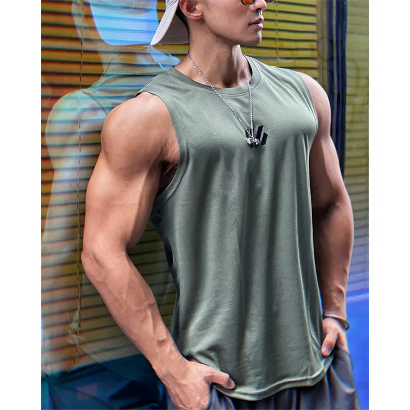 Mesh Sleeveless Men’s Tank Top