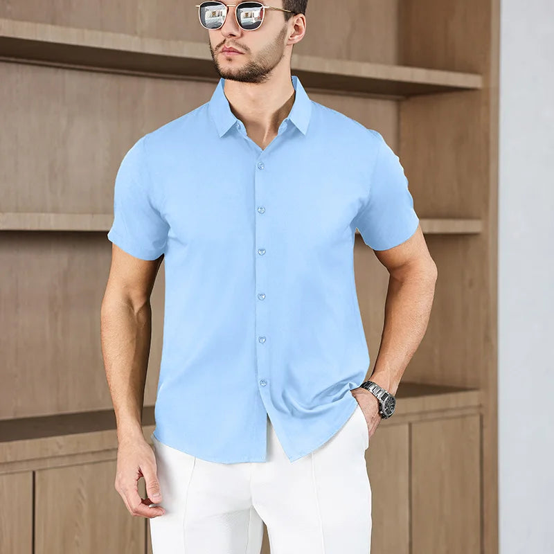 Men’s Summer Business Casual Shirt