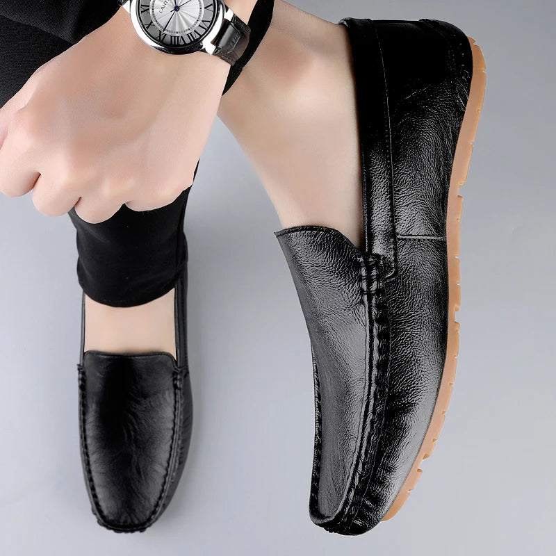 Genuine Leather Men Loafers Slip-On Formal Shoes