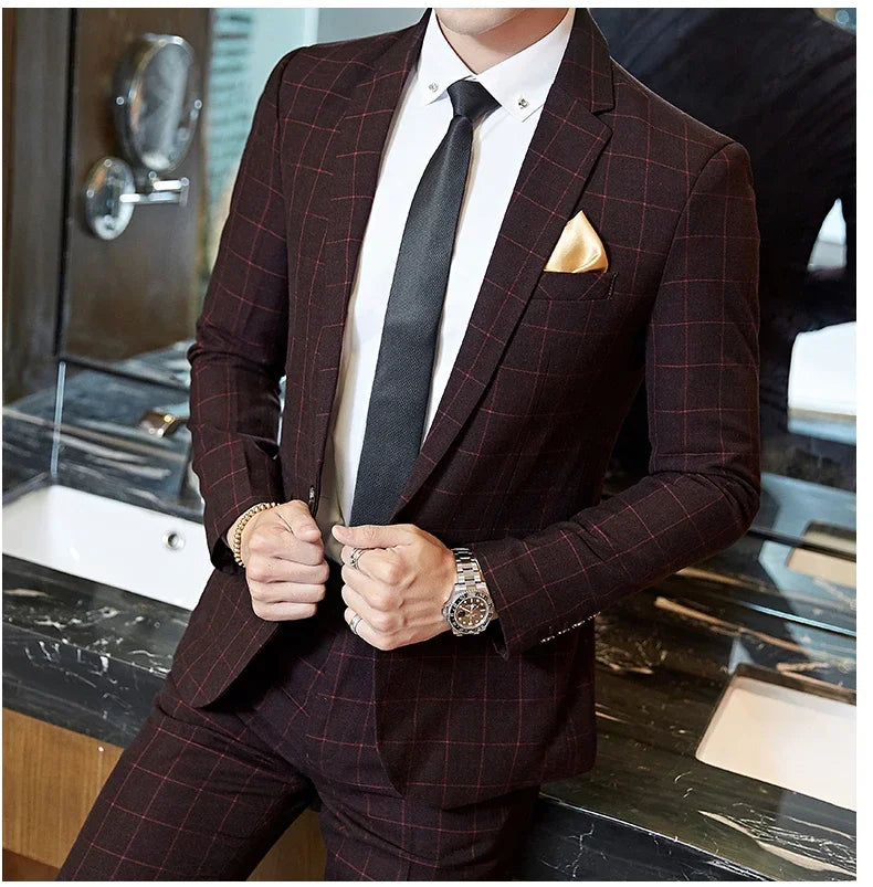 Men Boutique Slim Fit Blazer and Pants Set