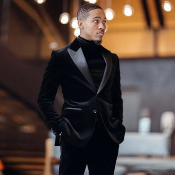 Slim Fit Premium Wedding Velvet Men’s Suit