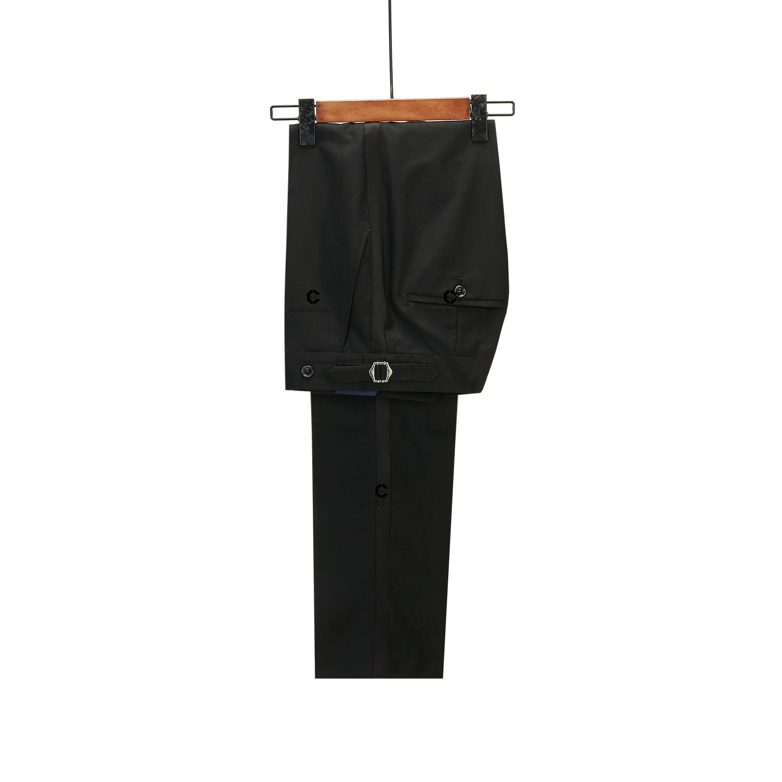 Ivory Paisley Jacket & Black Pants Slim Fit Tuxedo