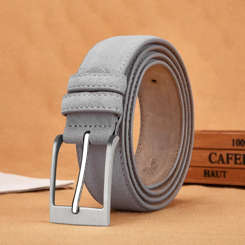 High Quality Men’s Suede Leather Belt
