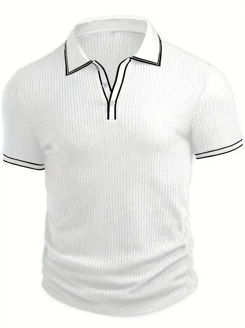 Men’s Solid Color Short Sleeve Shirt