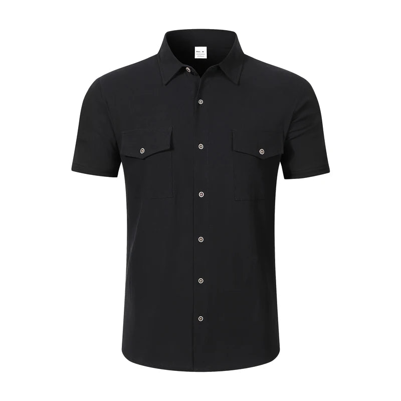 Men’s Linen Casual Short Sleeve Shirt