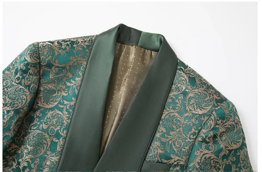 Premium Wedding Jacquard 3-Piece Suit
