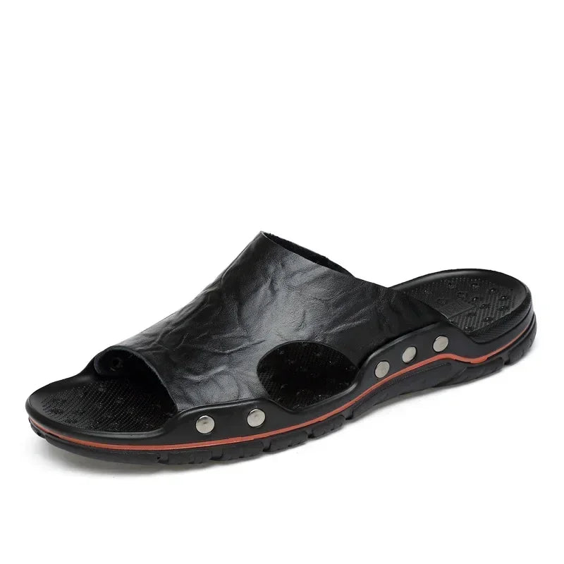 Classic Summer Men’s PU Leather Sandals