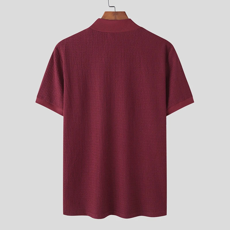 Men’s Summer High-Neck T-Shirt