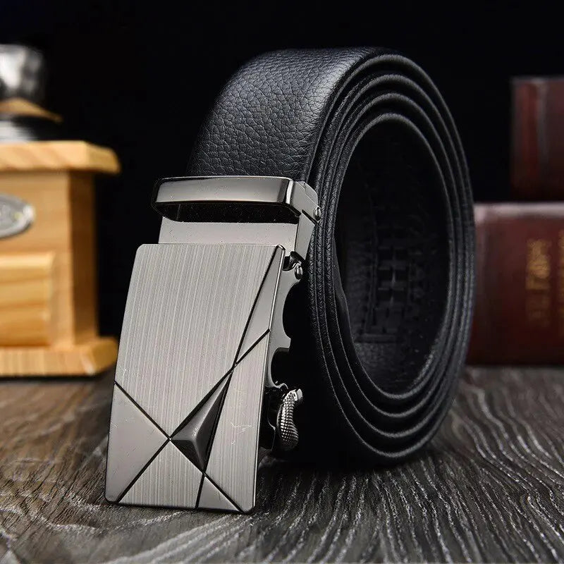 Luxury Metal Buckle PU Leather Belt