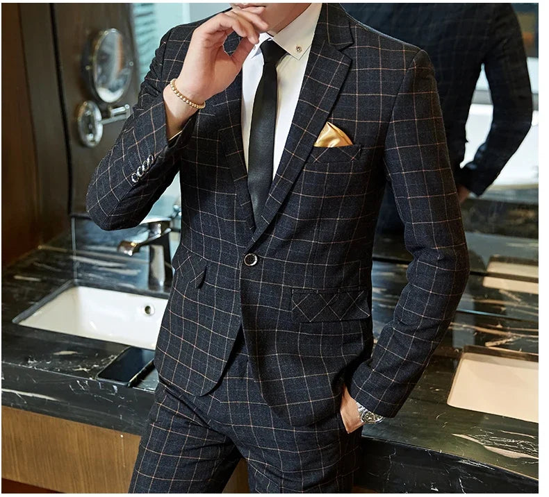 Men Boutique Slim Fit Blazer and Pants Set