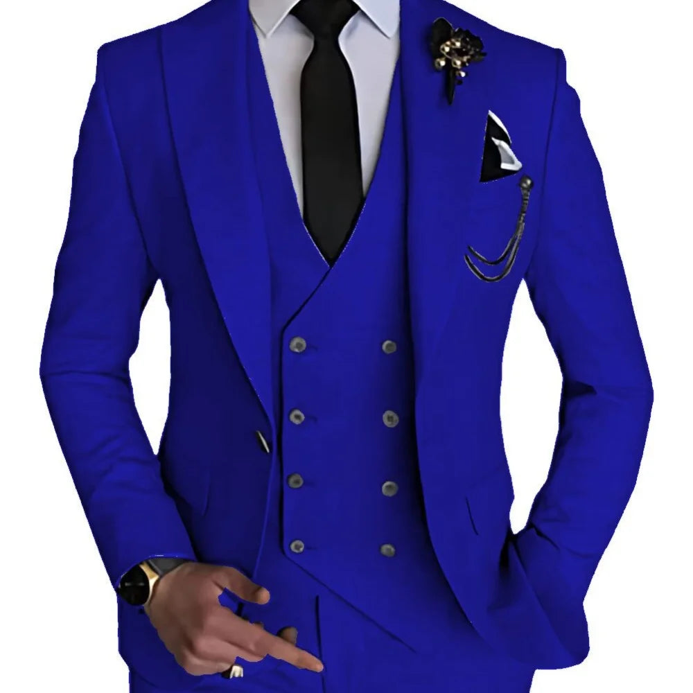 Men’s 3-Piece Slim Fit Wedding Suit