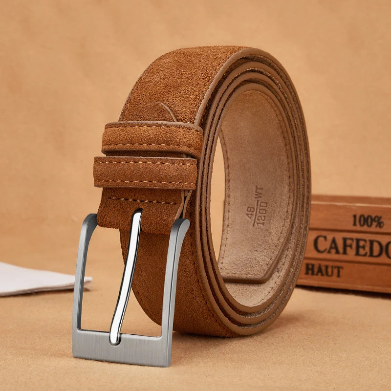 High Quality Men’s Suede Leather Belt