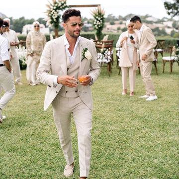 Summer Linen Men’s 3-Piece Suit