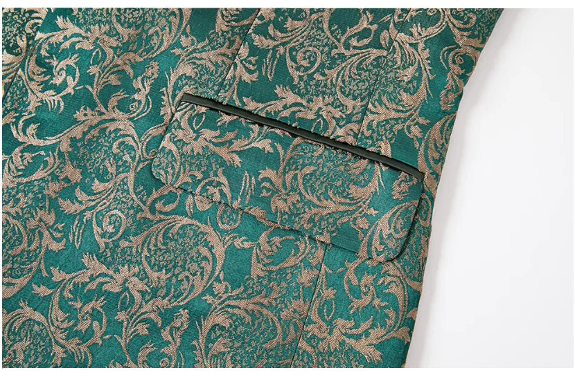 Premium Wedding Jacquard 3-Piece Suit