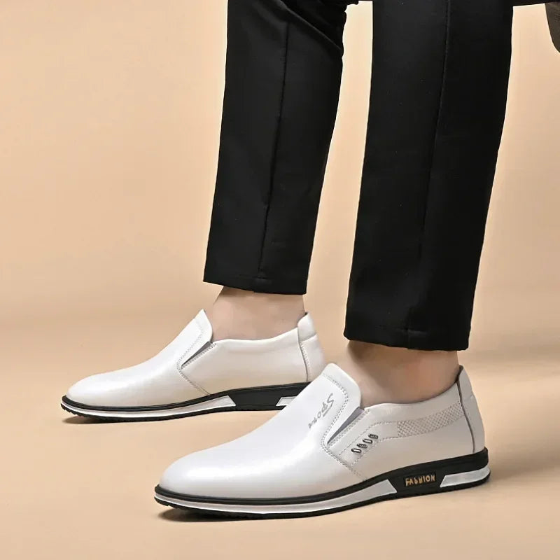 Men Designer Leather Loafers High Quality Formal Shoes