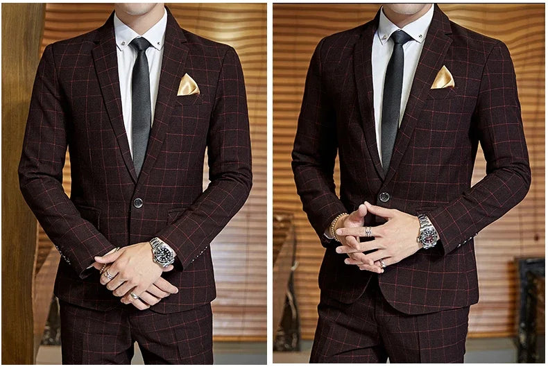 Men Boutique Slim Fit Blazer and Pants Set