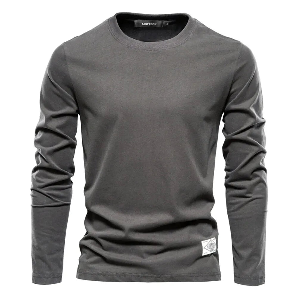 Long Sleeve 100% Cotton T Shirt