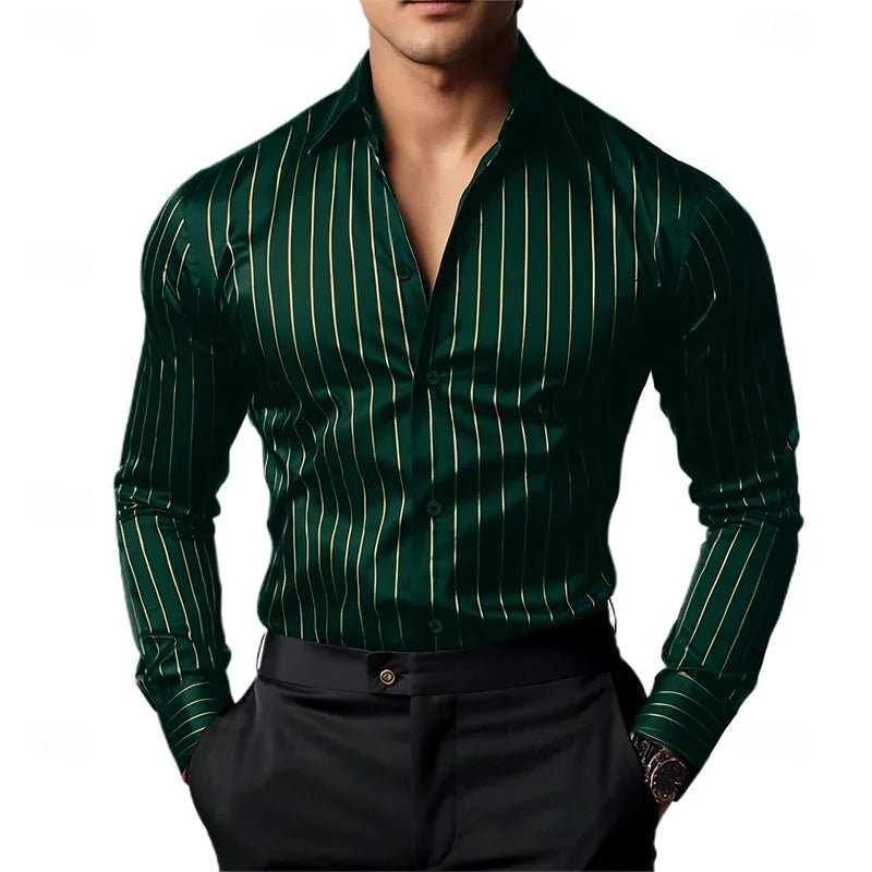 Men’s Striped Long Sleeve Shirt