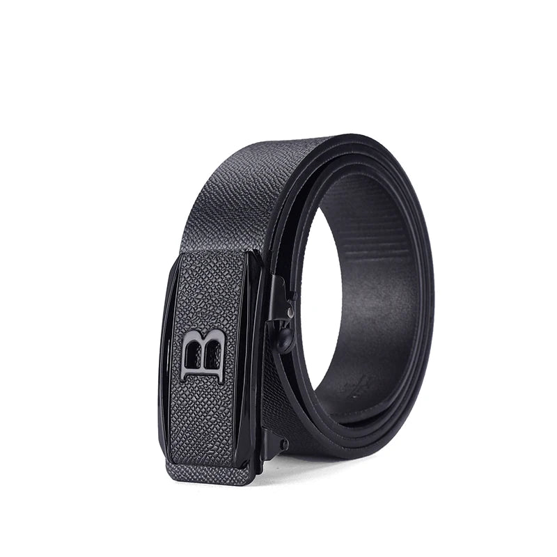 Men Adjustable Toothless Buckle Belt