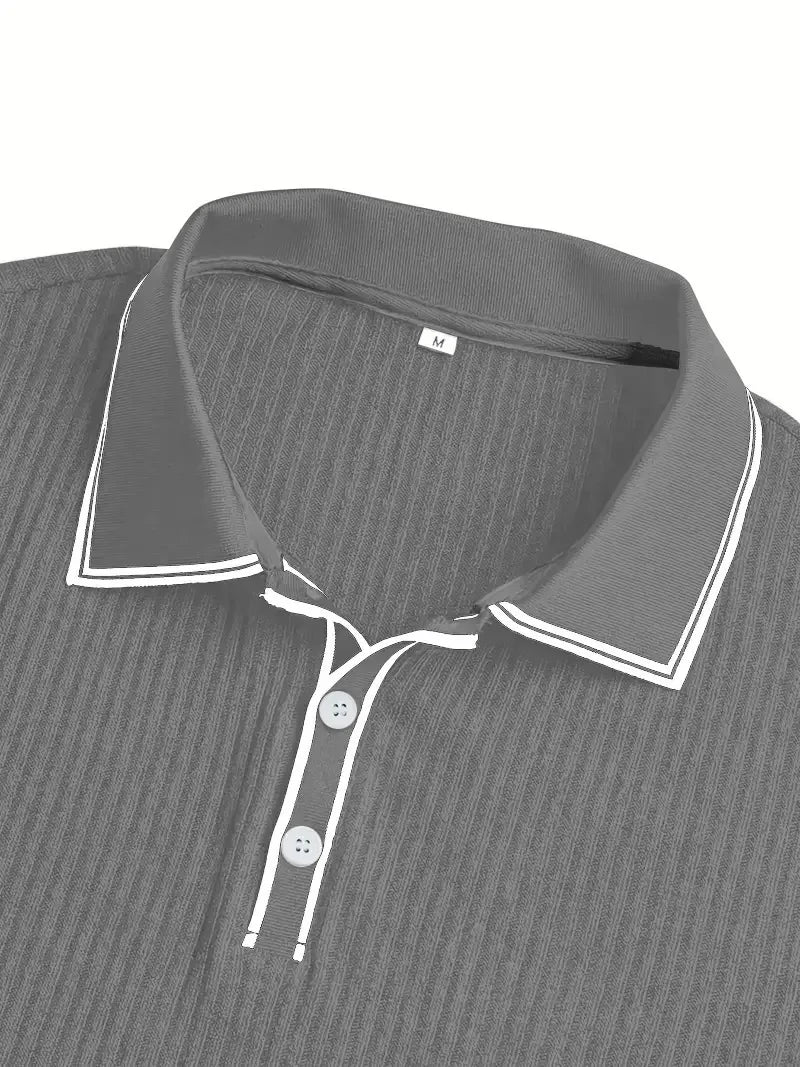 Men’s Solid Color Short Sleeve Shirt