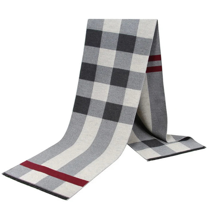 Soft Plaid Shawl Neckerchief