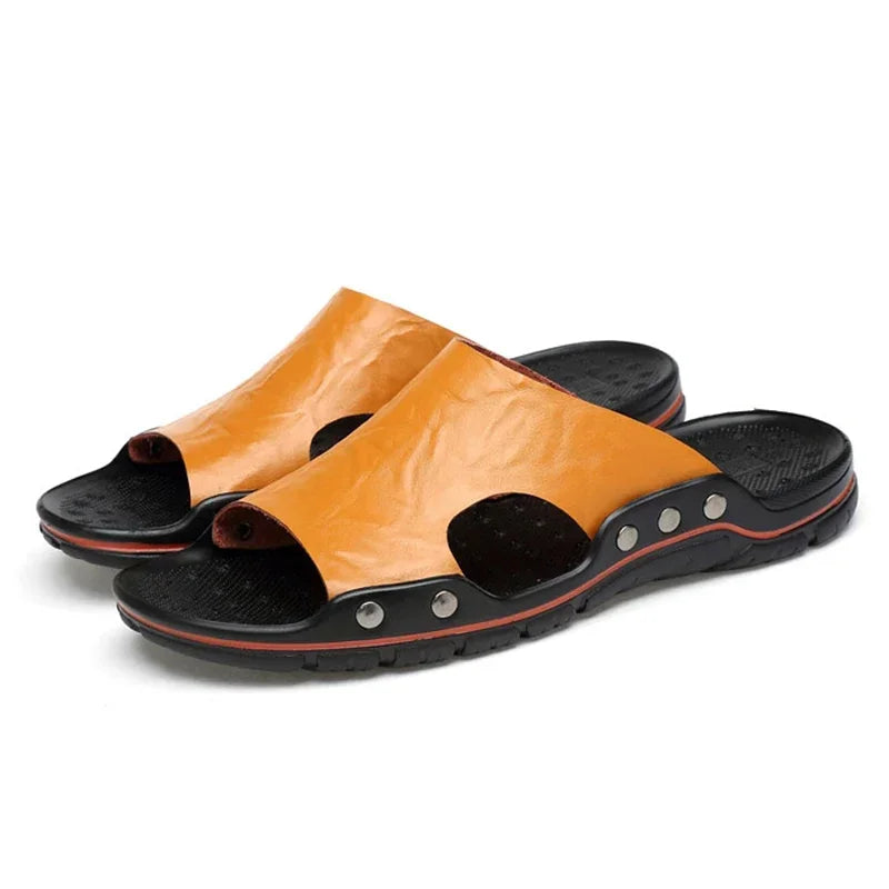 Classic Summer Men’s PU Leather Sandals