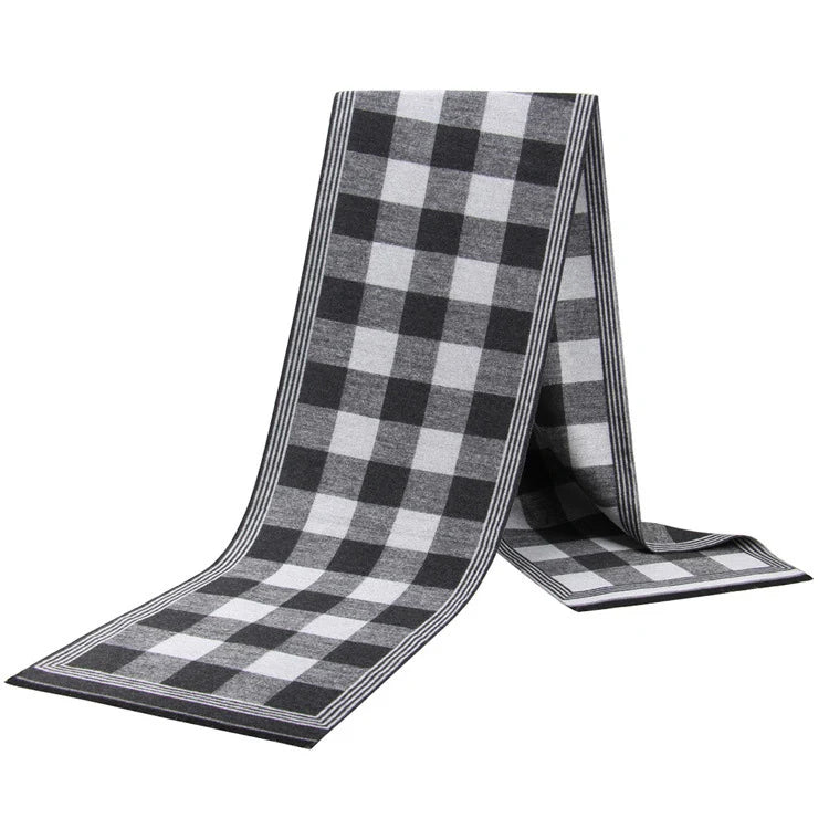Soft Plaid Shawl Neckerchief