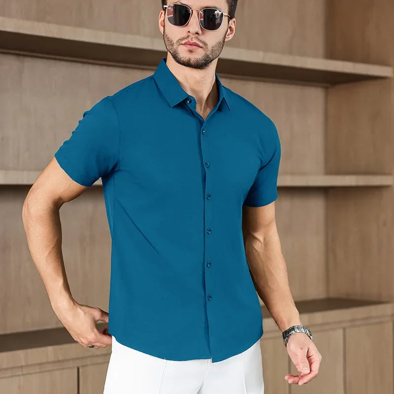 Men’s Summer Business Casual Shirt