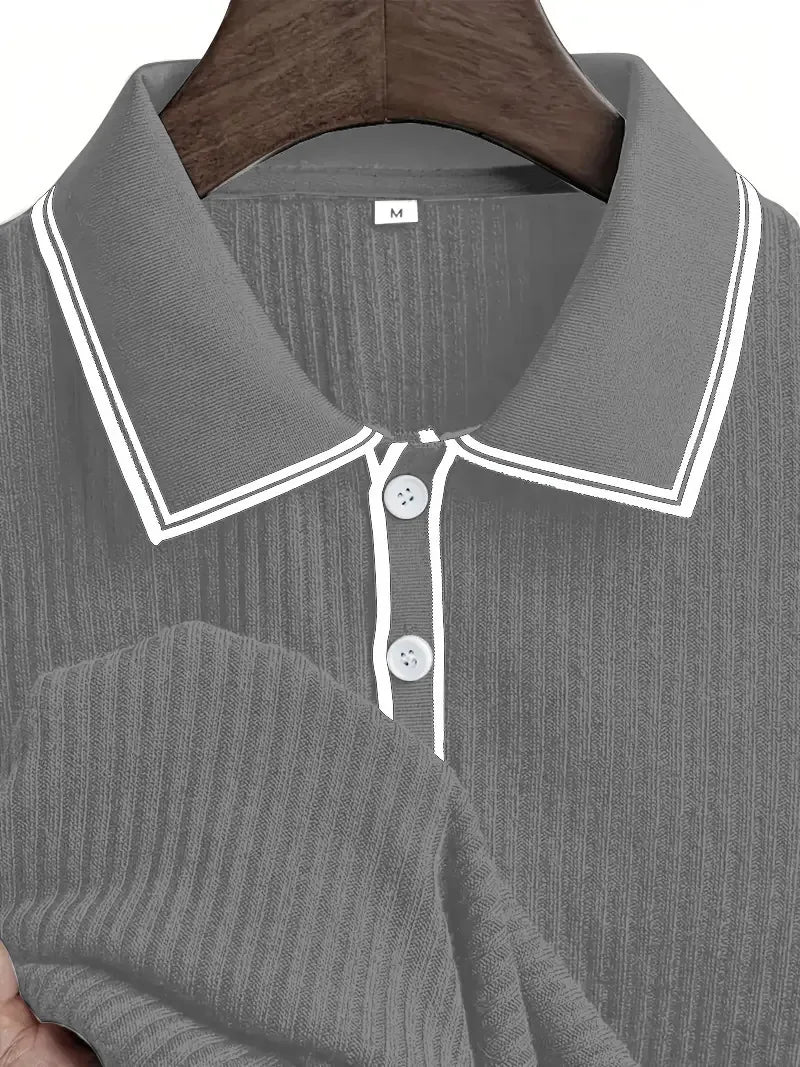Men’s Solid Color Short Sleeve Shirt
