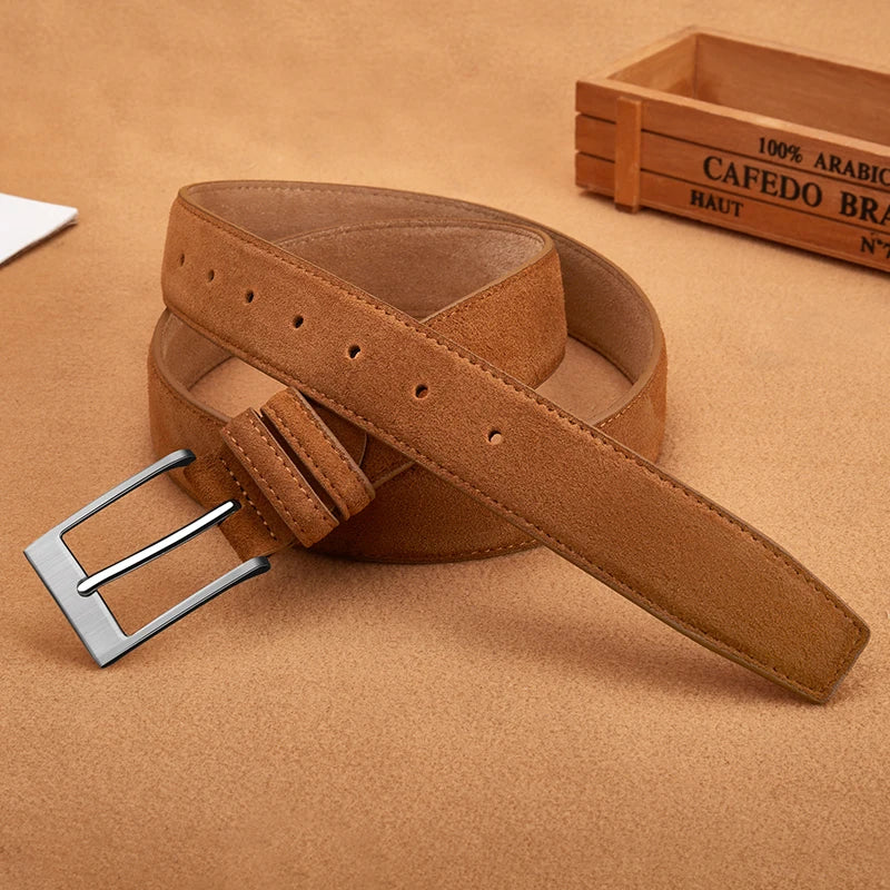 High Quality Men’s Suede Leather Belt