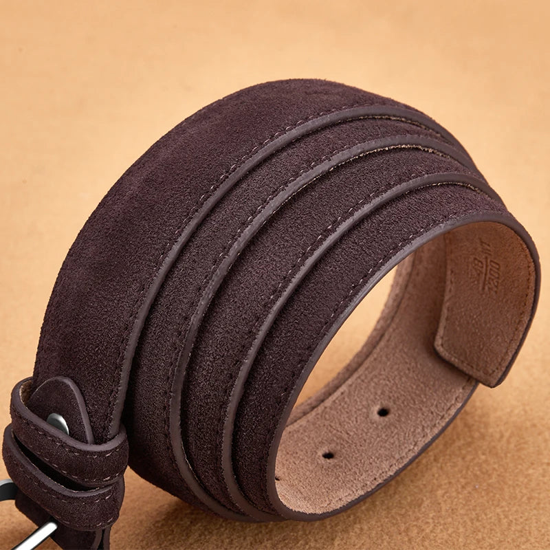High Quality Men’s Suede Leather Belt